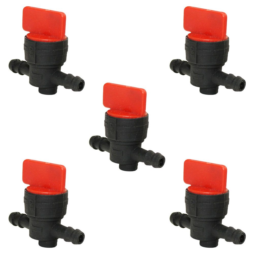 Qty:5  1/4" In-Line Fuel Shut Off Valve
 Fits Briggs & Stratton Replaces 491860