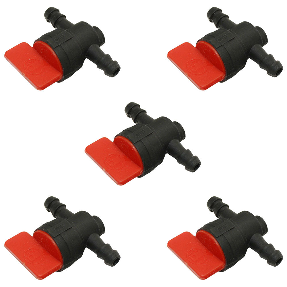 1/4" In-Line Straight Fuel Gas SHUT-OFF / CUT-OFF VALVES Petcock Motorcycle 5PK