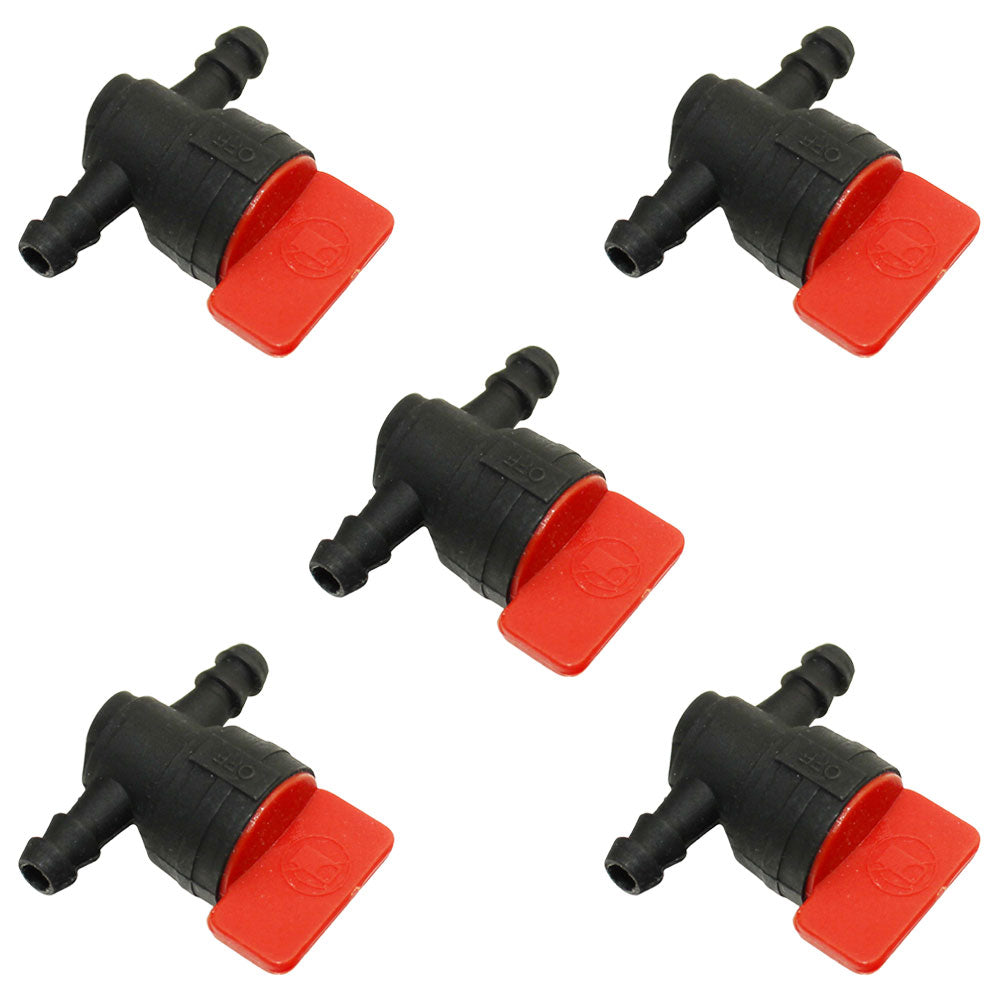 Qty: 5 In-Line Fuel Shut Off Valve 1/4" 
 Fits Exmark Replaces 1-603770