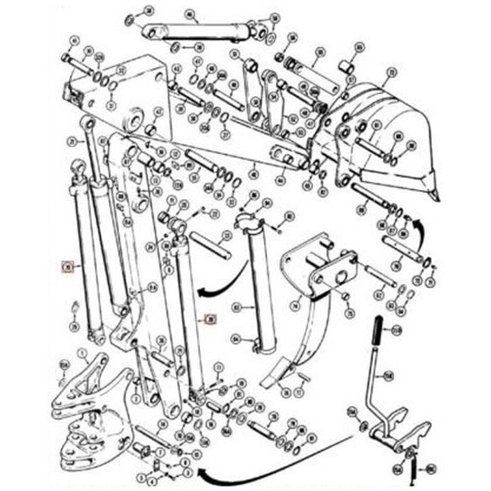 Bucket Cylinder Fits Case Replaces G101176