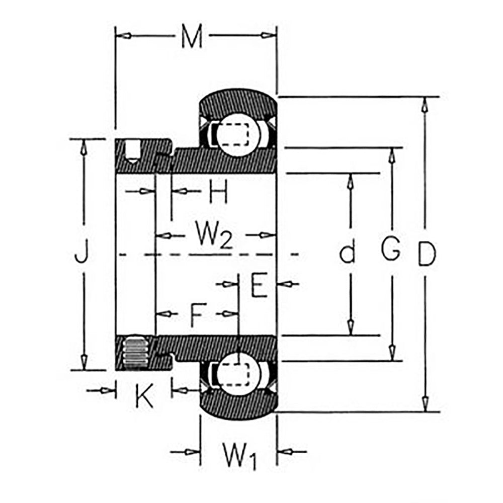 A-HS5125-AI Bearing (WPS103GP2C)