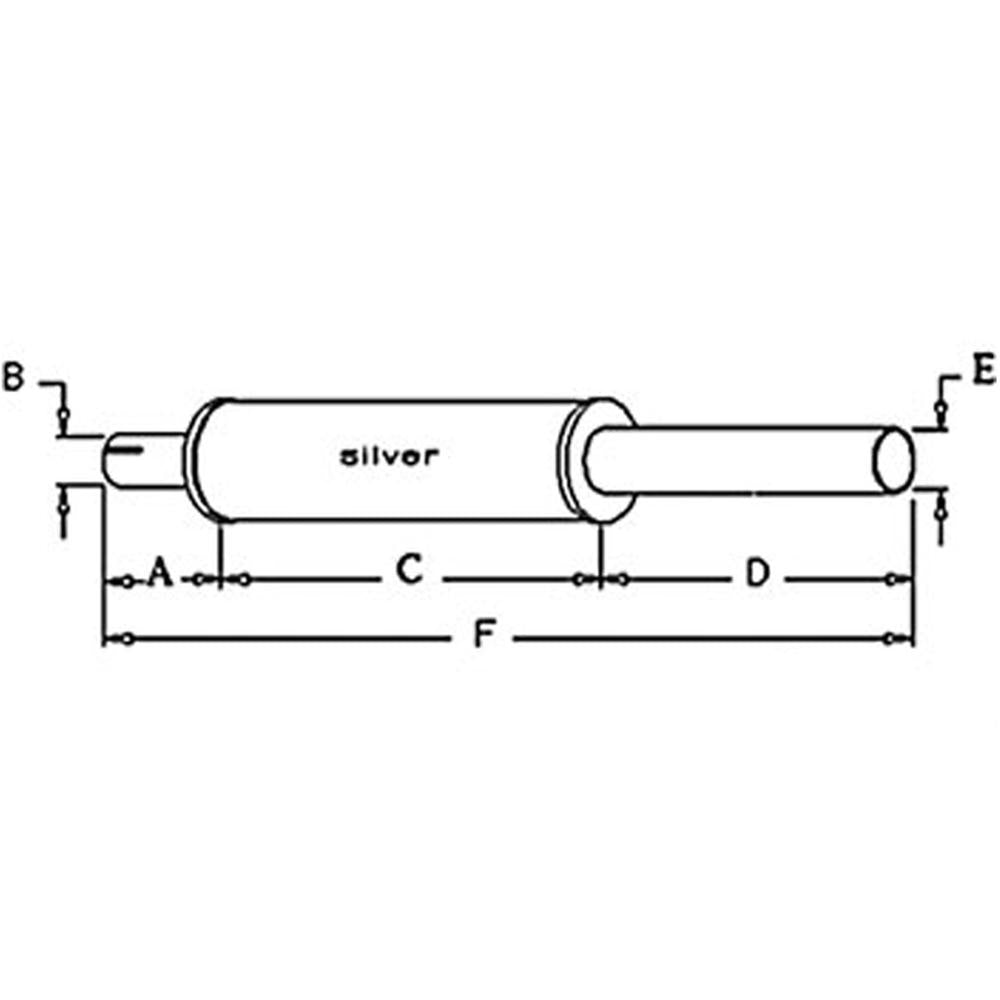 1717-1055 - Muffler Fits Case/International Harvester