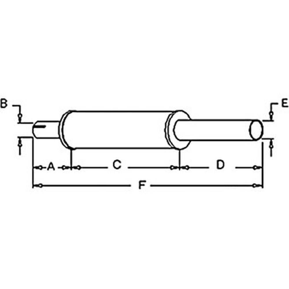 Muffler Fits Case Replaces A39022