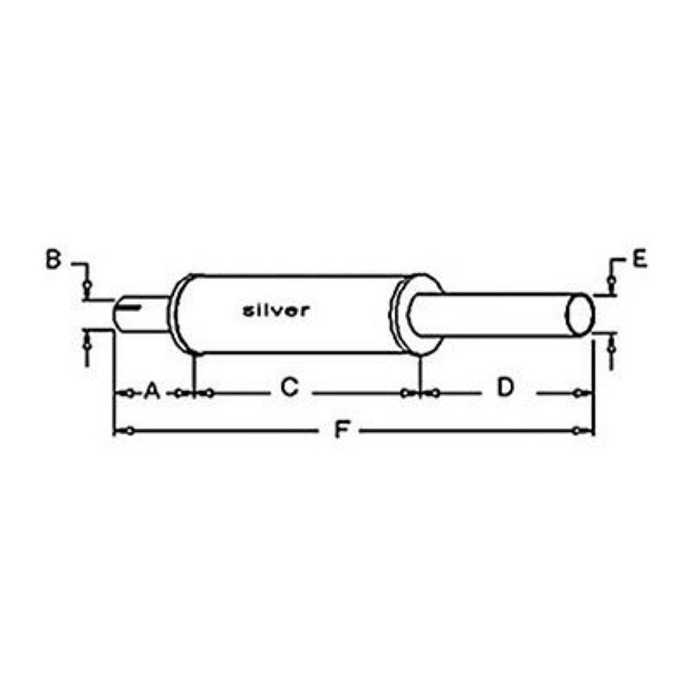 Muffler Fits Case Replaces A39022