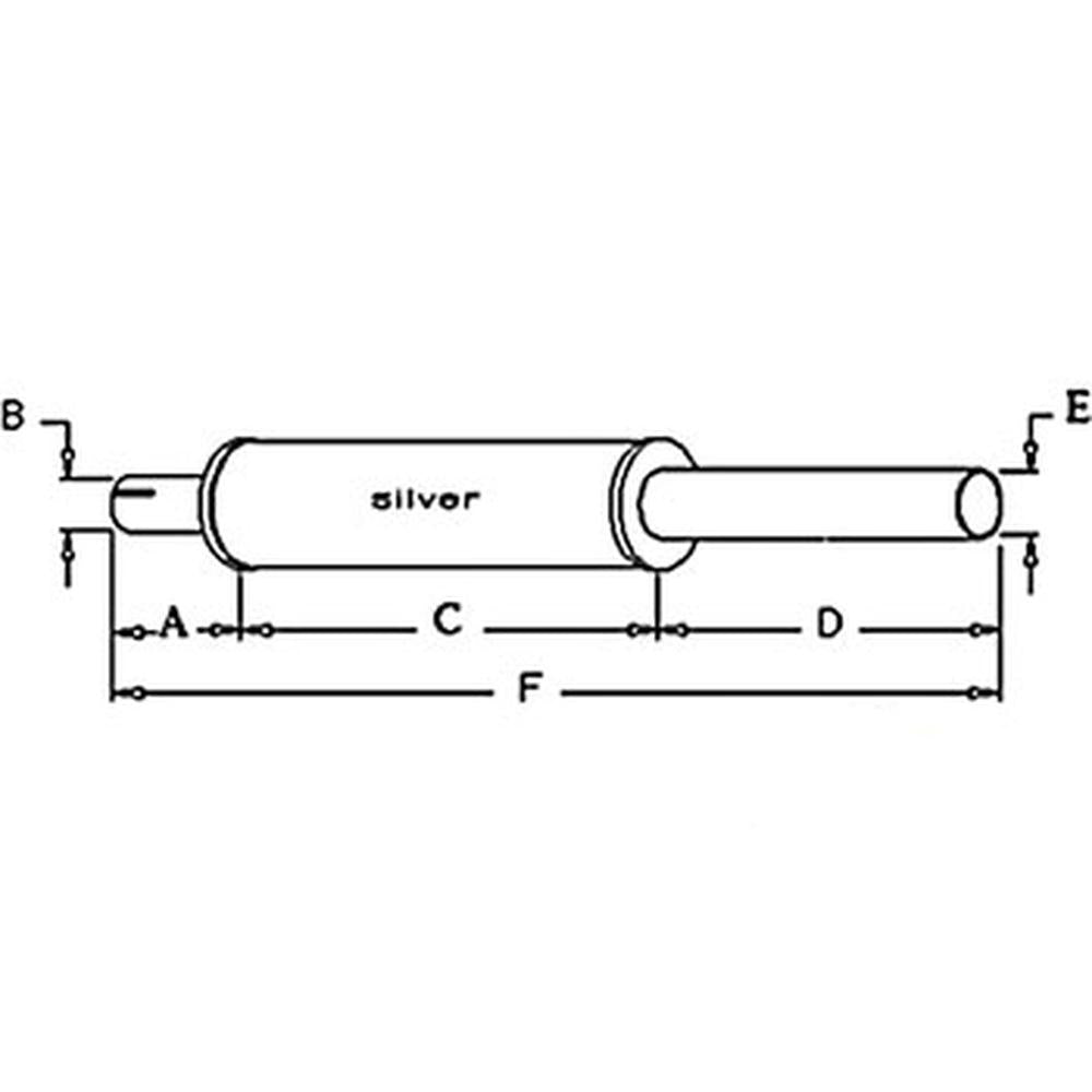 G45264 A39020 CA-5 Exhaust Muffler Fits Case-IH Harvester Tractor Models 430 431