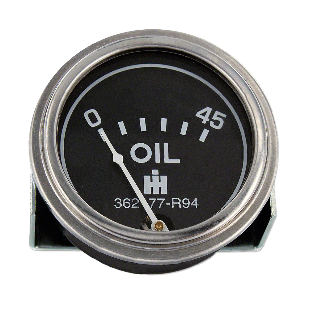IHS1871 Oil Pressure Gauge (0-45 PSI) - Dash mounted Fits International