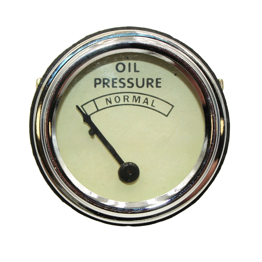 Chrome Bezel Oil Pressure Gauge Fits John Deere Replaces ABC004