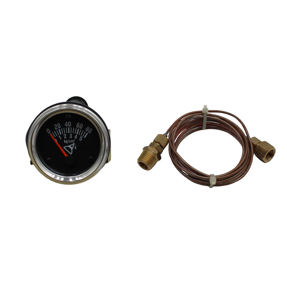 80 lb. Oil Pressure Gauge Fits Ford/New Holland Replaces FAD9273A-BLK
