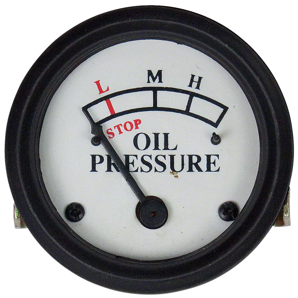 OIL GAUGE A B D G H DASH MOUNT  WHITE FACE Fits John Deere Fits JD 419
