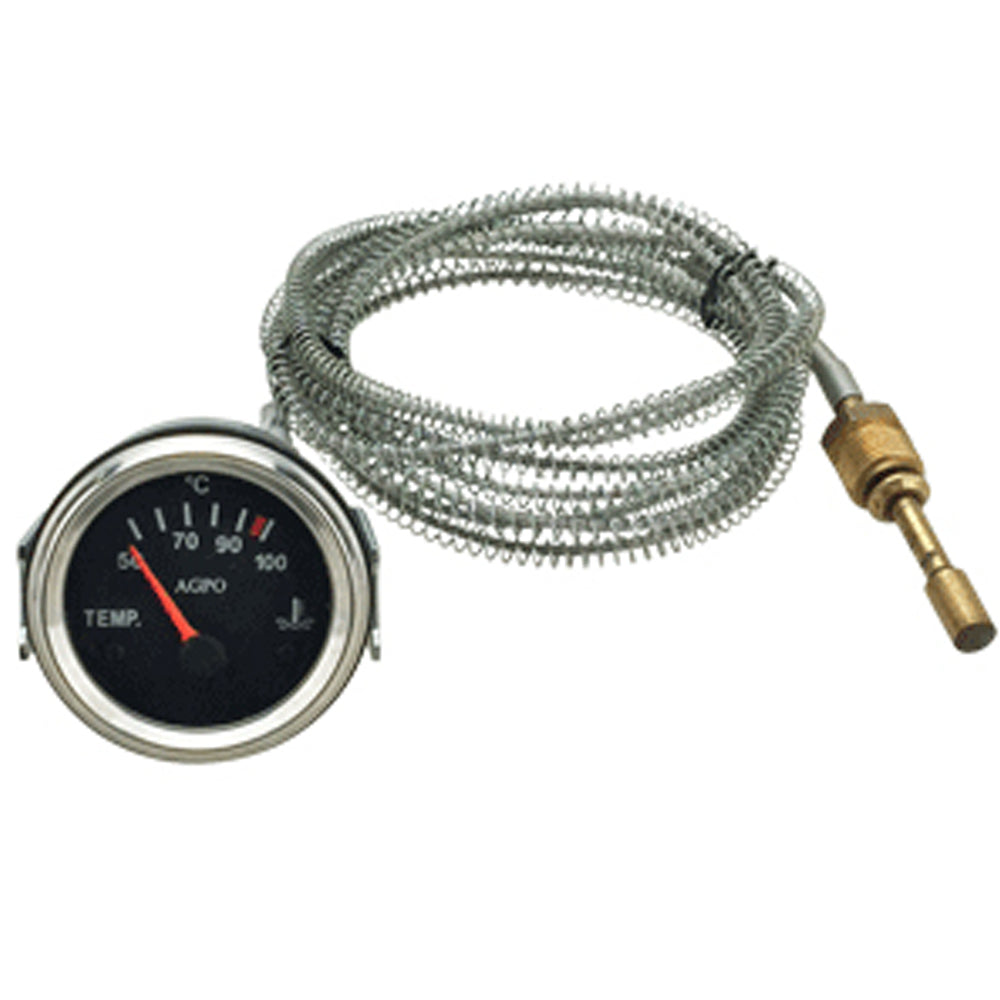 B3834 New Aftermarket Manual Temp Gauge - Fits John Deere - AL24293