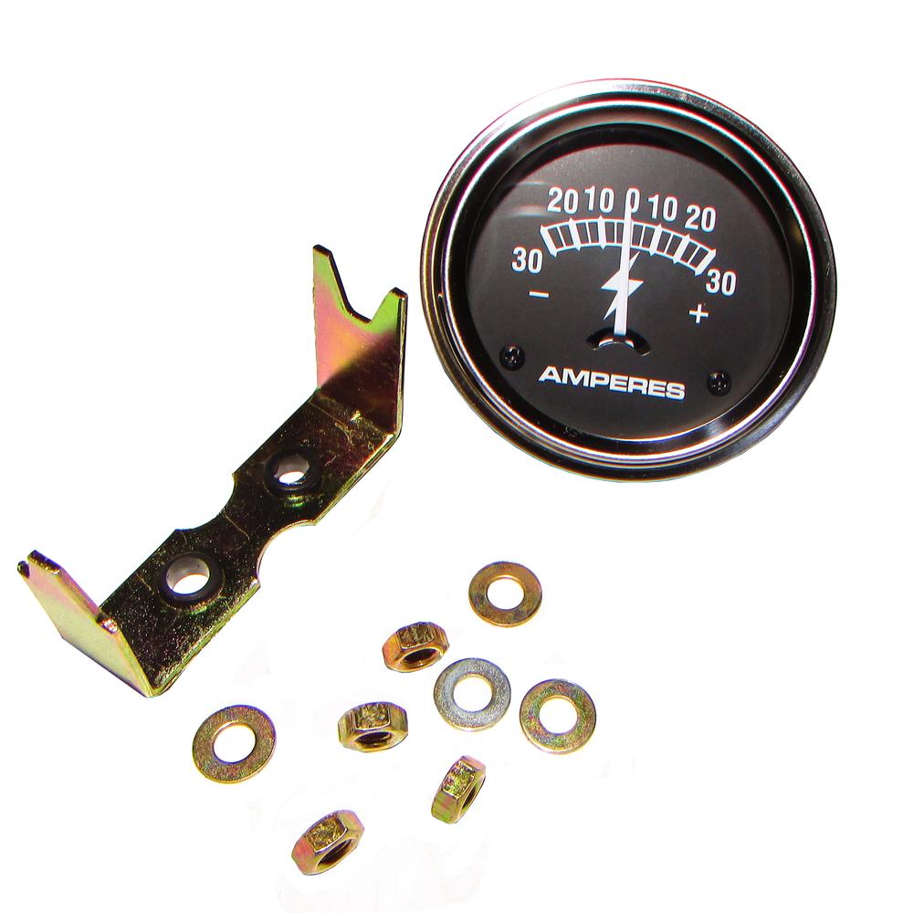 Chrome Amp Meter (30-0-30) Fits Allis Chalmers Replaces 70254407-GAUGE