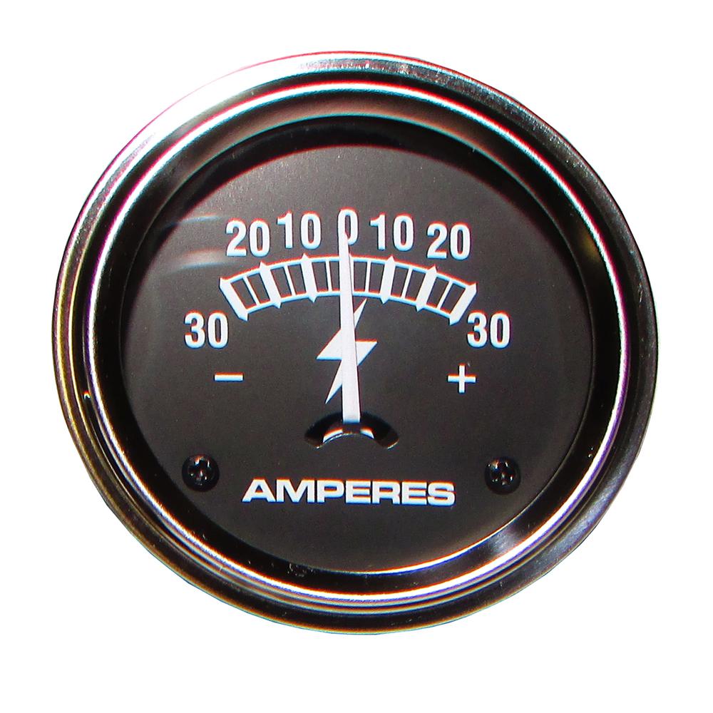 Chrome Amp Meter (30-0-30) Fits Ford/New Holland Replaces A0NN10670A-GAUGE