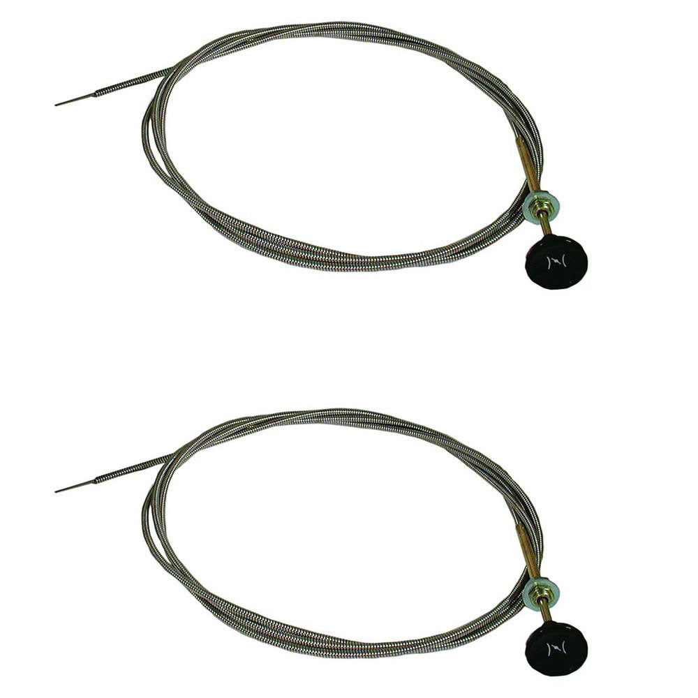 (2) 8 FOOT FT. UNIVERSAL CARBURETOR CHOKE CONTROL CABLES for 60122 Lawn Tractor