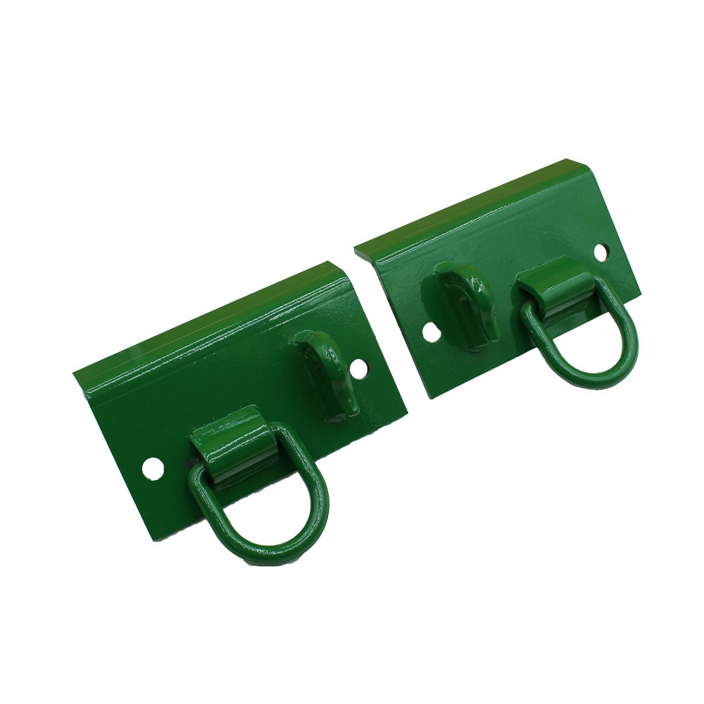 4 Grab Hooks 4 D-Rings and 2" Receiver Fits John Deere Bucket 3120 3520 3720