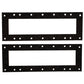 Two Radiator Core Gasket Pair Fits John Deere B 50 520 530