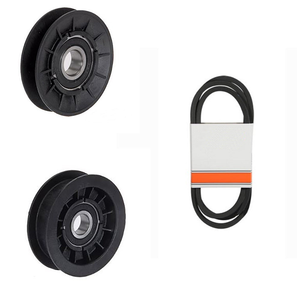 Idler Pulley Kit w/Transmission Drive Belt Fits John Deere D140 D150 D160 D170