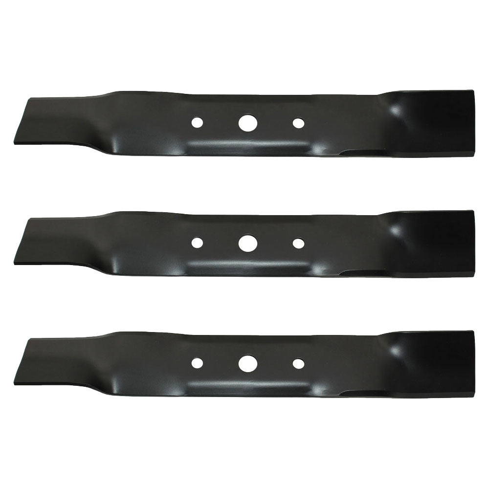 Set of 3 High Lift Mower Blades for 48"Deck/Cut 10634 GX20434 R10634