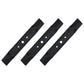 Fits Stens 330-619 3PK Hi Lift Blades for 48 Deck Fits John Deere L120 L130 Lawn