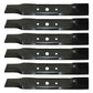 6 MOWER BLADES Fits John Deere MODEL L120 L130 w/ 48 CUT GX20250 GY20568