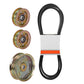 Idler Pulley Kit with 48" Deck Belt Fits John Deere L120 L130 LOW Serial No.s