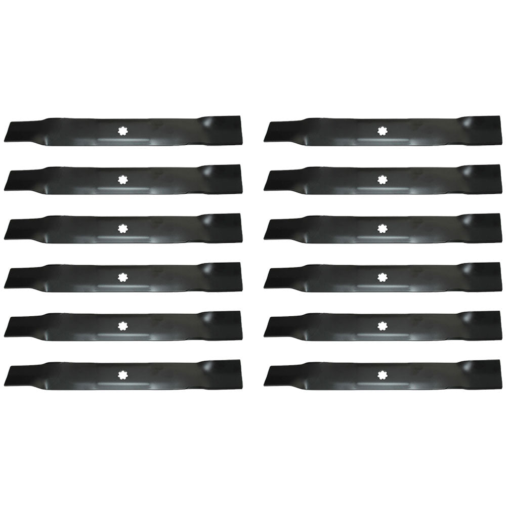 12-Pack GX22151 GY20850 Mulching Blades for 42" Fits John Deere EZTrak Z225 Z335
