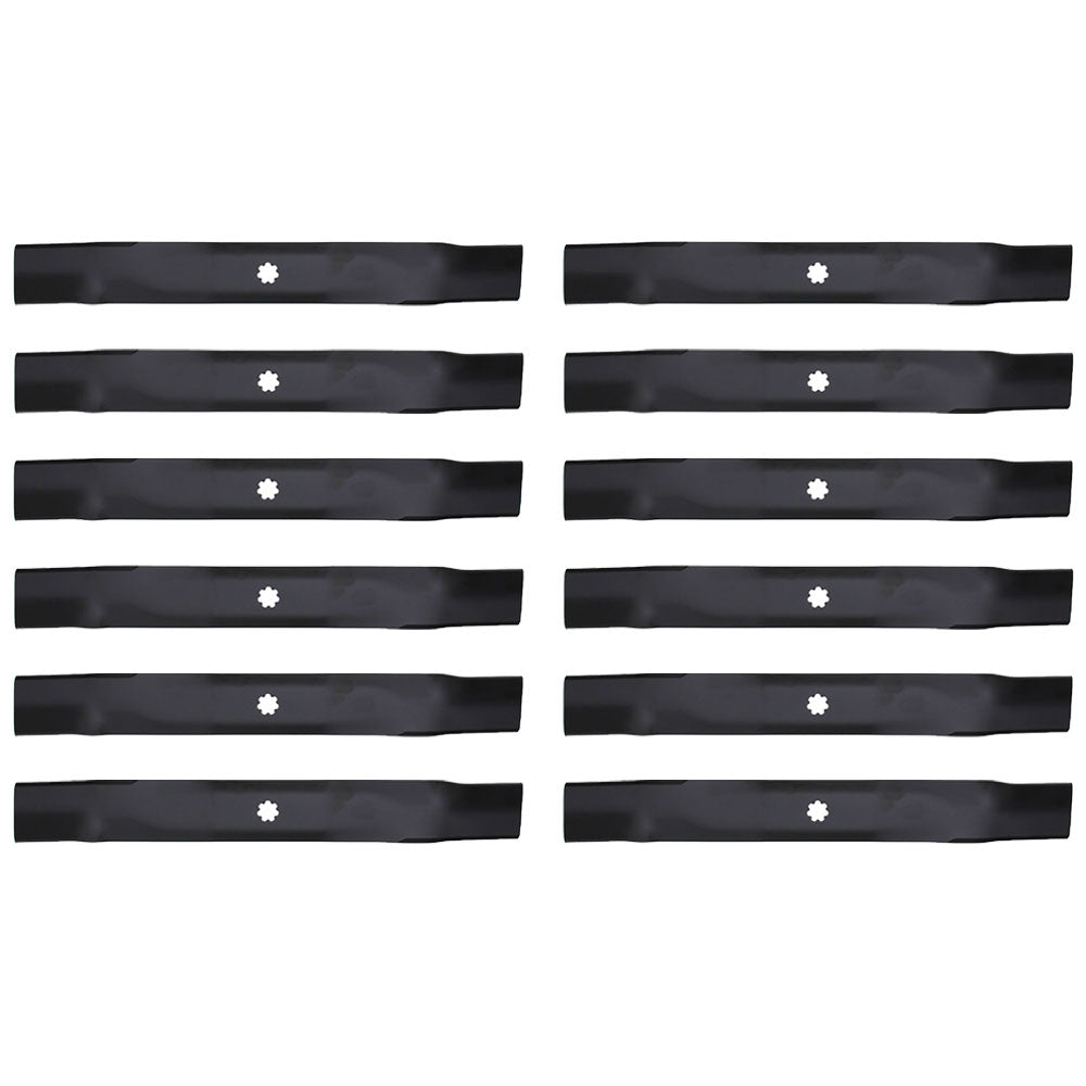 12-Pack GX22151 GY20850 Mulching Blades for 42" Fits John Deere EZTrak Z225 Z335