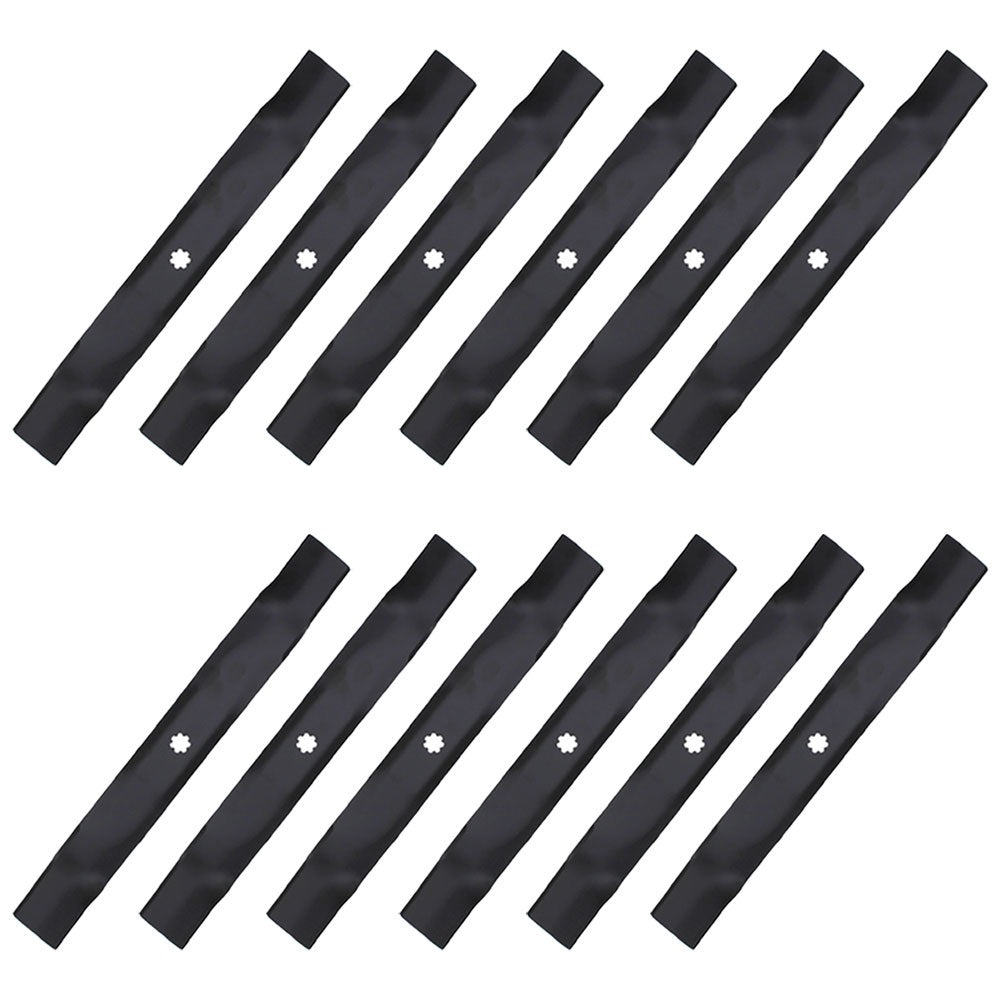 12-Pack GX22151 GY20850 Mulching Blades for 42" Fits John Deere EZTrak Z225 Z335