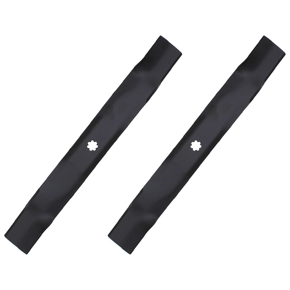 Set of 2-42" Predator Mulching Mower Blades Fits John Deere AM137327