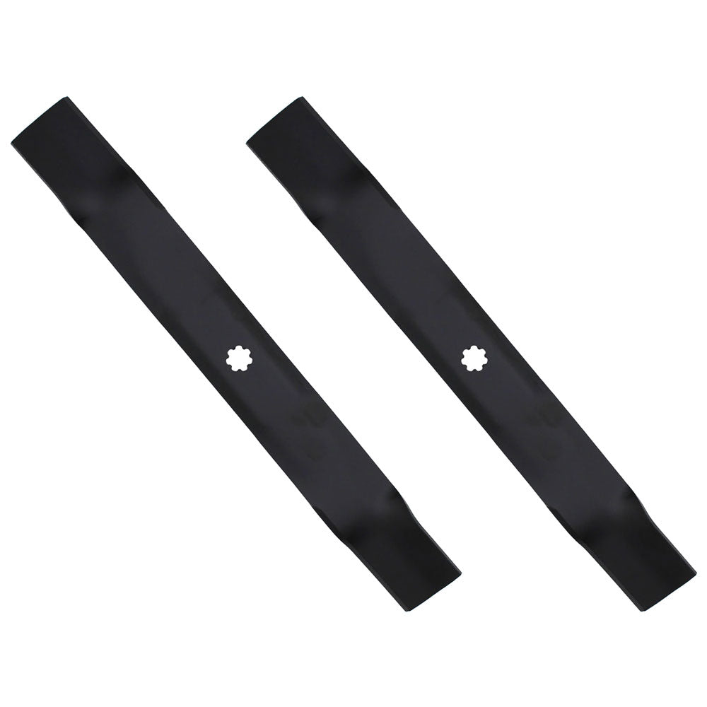 Set of 2-42" Predator Mulching Mower Blades Fits John Deere AM137327