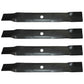 4PK Mower Blade AM137327 Fits John Deere 42" E100 E110 E120 E130 E140