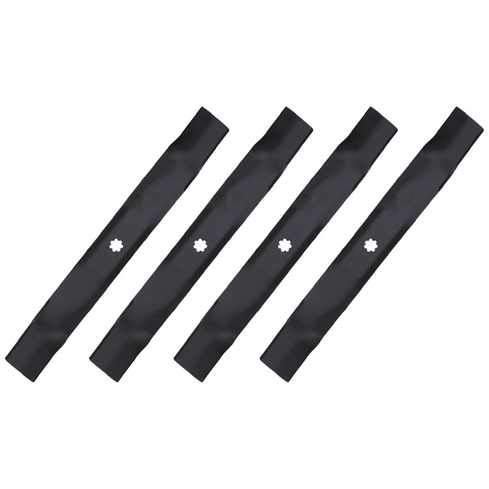 4PK Mower Blade AM137327 Fits John Deere 42" E100 E110 E120 E130 E140