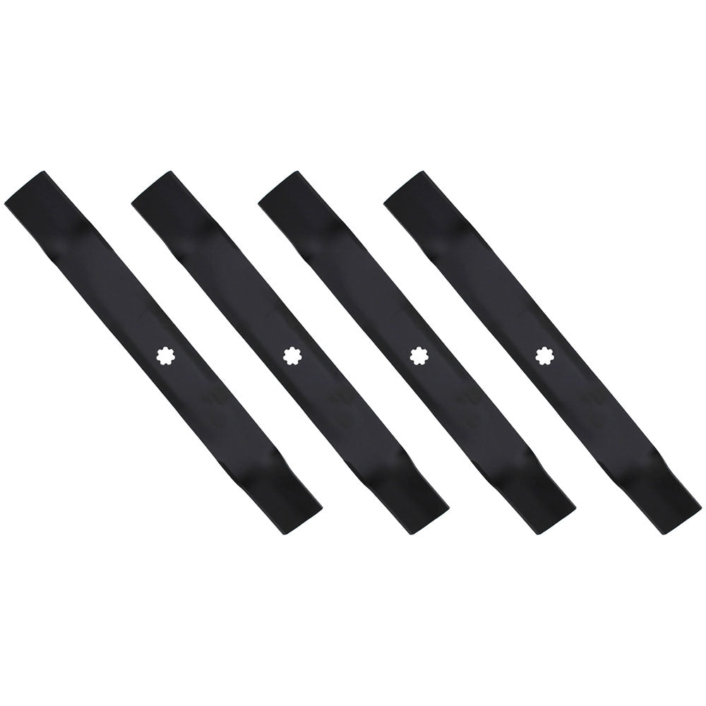 4PK Mower Blade AM137327 Fits John Deere 42" E100 E110 E120 E130 E140