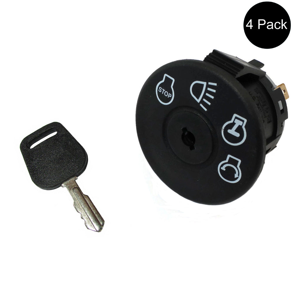 Qty 4: Ignition Switches with Keys Fits MTD Replaces 138958
