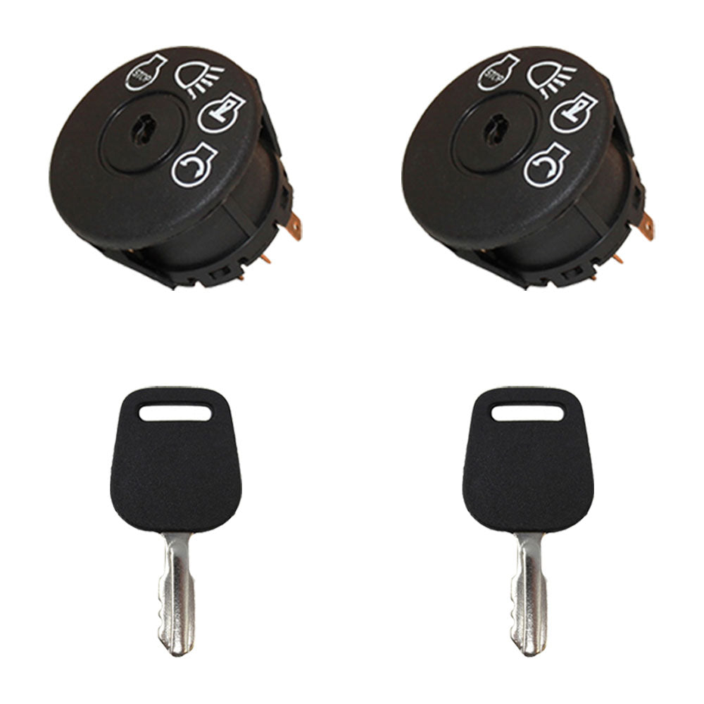 Qty 2: Ignition Switches with Keys Fits MTD Replaces 138958