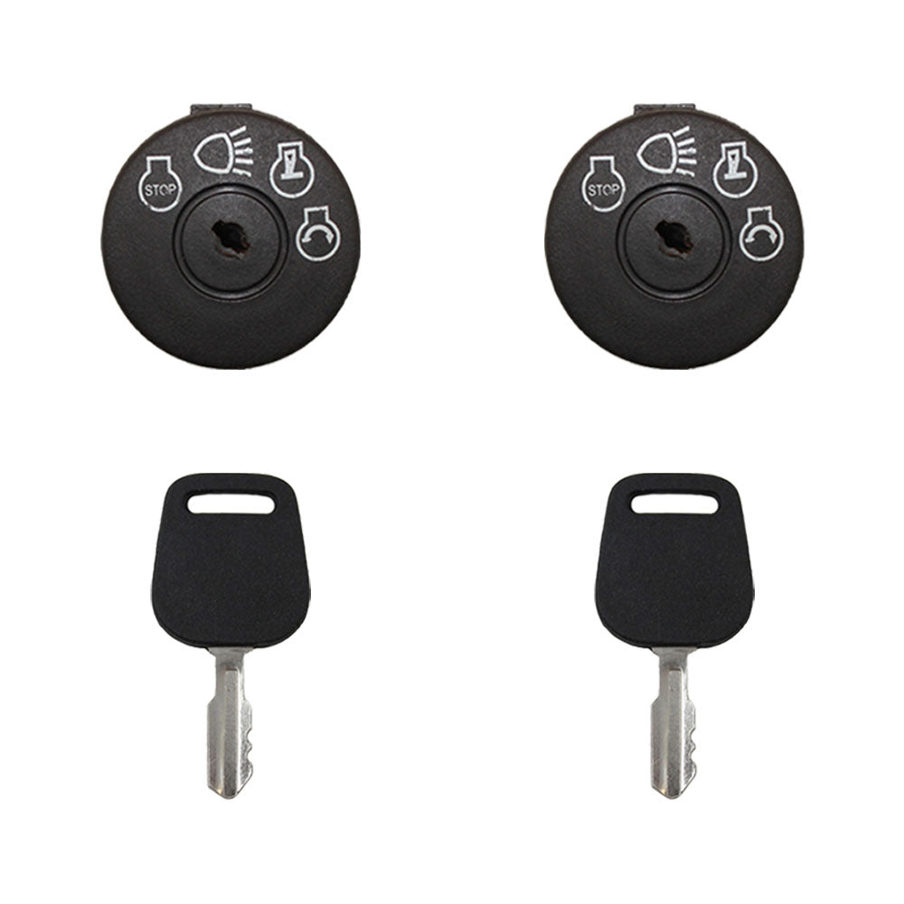 (2) Ignition Switches with Keys Fits John Deere Lawn Mower Tractor L120 L130