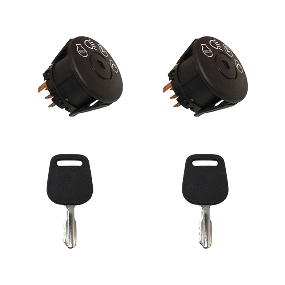 Qty 2: Ignition Switches with Keys Fits MTD Replaces 138958