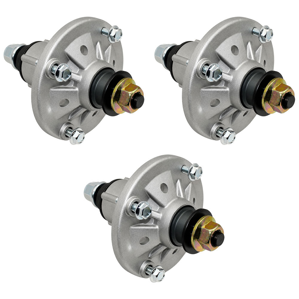 Qty 3: Spindle Assembly w/ Nut Fits John Deere Replaces AUC15811
