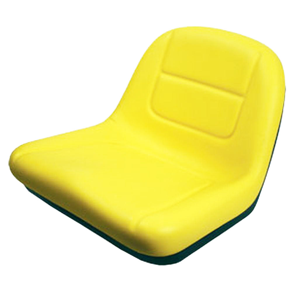 Lawn Tractor Seat High Back Yellow Fits John Deere G110 L130 GY21210 GY20496