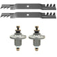 Spindle w/ Nut & Blades Kit Fits Husqvarna Replaces 578431911