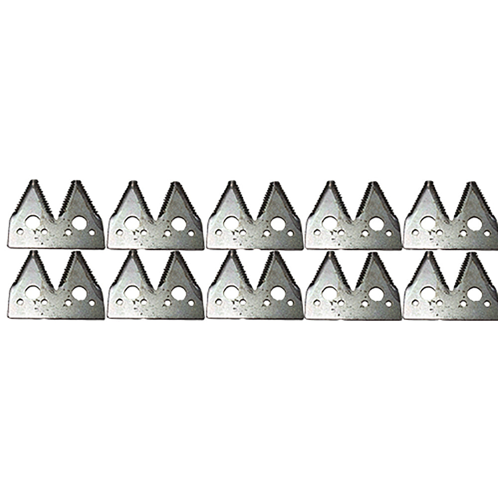 (10) Course Tooth Double Sickle Sections Fits John Deere Cutting Platforms