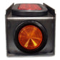 (1) 2" Amber Round & 6" Red Oval Tail Light Steel Box Set