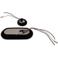 (1) 2" Amber Round & 6" Red Oval Tail Light Steel Box Set