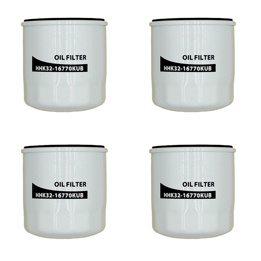 (4) Oil Filters HHK32-16770 Fits Kubota RTV UTV RTV-X900 RTV-X1100CR