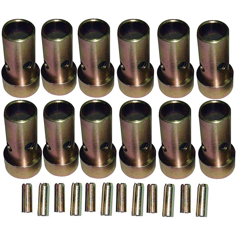 Qty 6: Fits CAT. II Hitch Bushing Pair w/ Roll Pins Fits Universal Products
