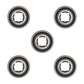 5 of Disc Harrow Bearing 1.500" Square Bore x 1.750" IR x 4.130" OD x 1.438" OR