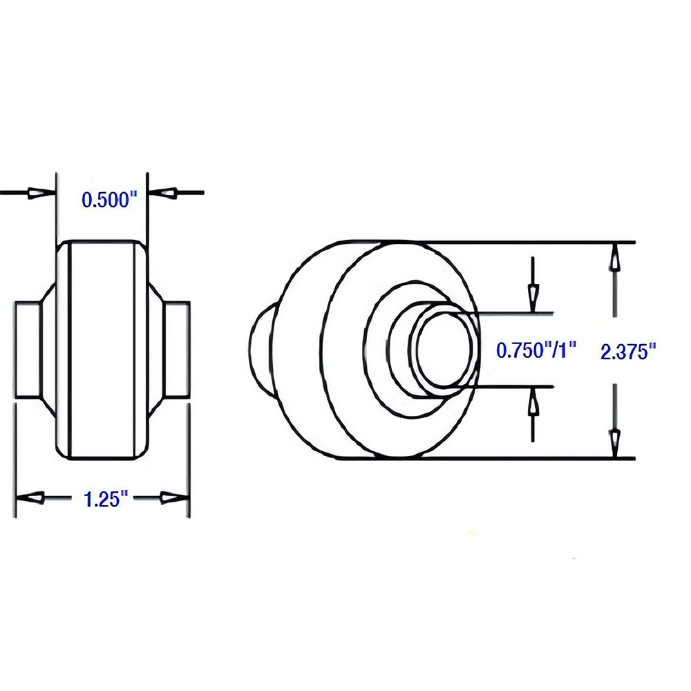BS08 SBJ1 Weld-on Combination Ball Joint Top Link Ball Socket
