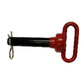 Red Handle Hitch Pin 1" pin dia. 4-3/4" useable length. Grade 5.