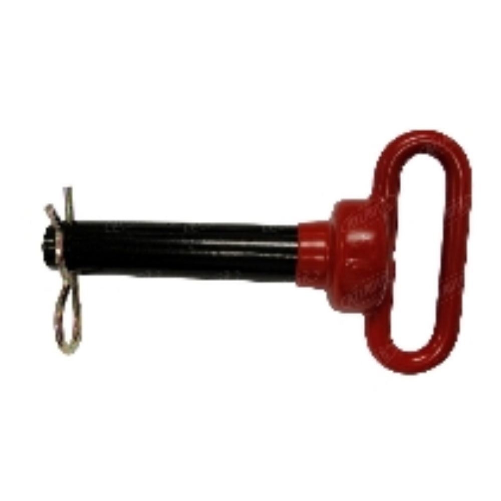 Red Handle Hitch Pin 1" pin dia. 4-3/4" useable length. Grade 5.