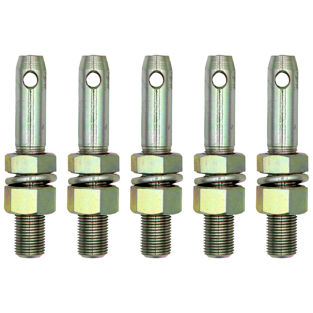 Qty 5: Adjustable Lift Arm Pin (Fits CAT. 0) Fits John Deere Replaces PM03137