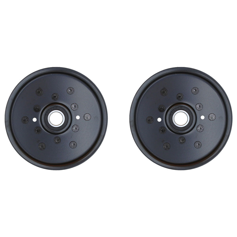 Qty 2: Flat Idler Pulley
 Fits Sabre Replaces AM106627